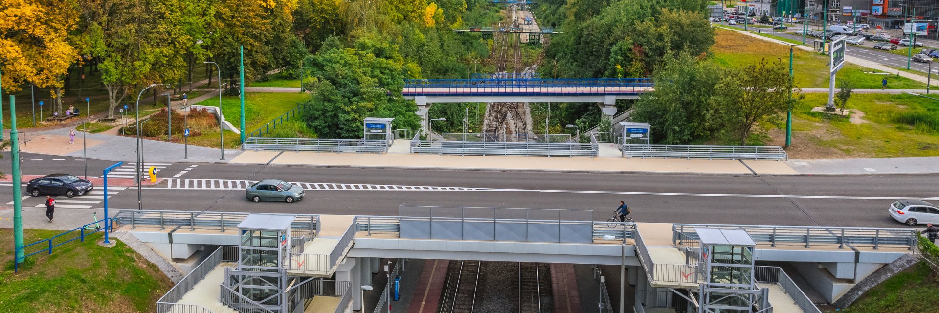Budowa kładki pieszo-rowerowej w ciągu ul. Grota Roweckiego nad torami PKP oraz przebudowa wiaduktu w ciągu ul. Grota Roweckiego nad torami PKP w Tychach