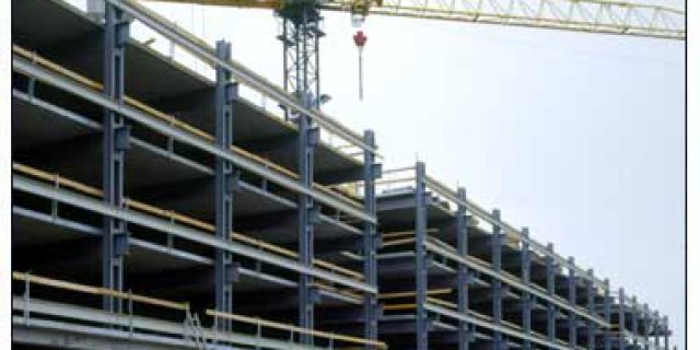 Multi-level parking garage by the Stuttgart airport