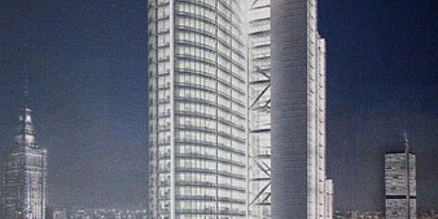 The high – rise building “RONDO1″ in Warsaw