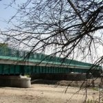 The reconstruction of railway bridge on the Nida river located in Brzezno