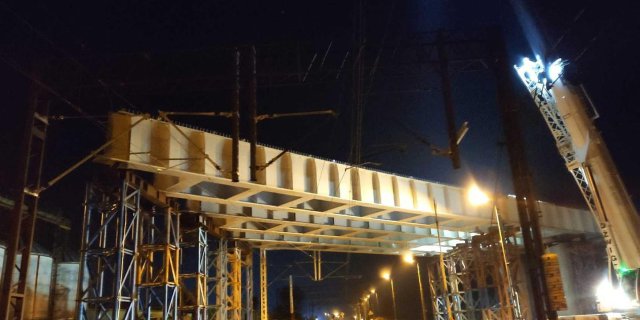 Construction of a viaduct over the railway in Sokółka point