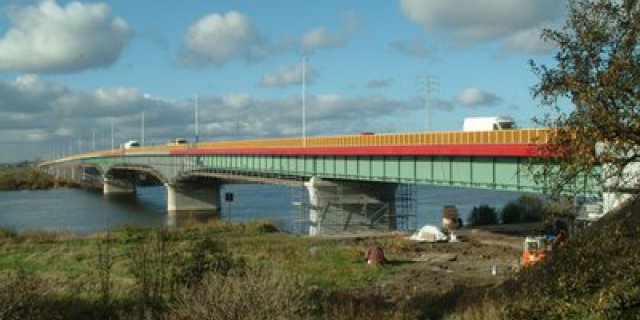 The reconstruction of brigde over Vistula river in Kiezmark