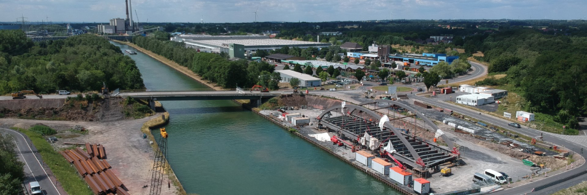 Reconstruction of the Löringhoff Bridge No.33 over the Dortmund-Ems canal as part of the extension of the Datteln bypass (Germany)