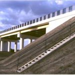 Road overbridge over the railroad in the circuit of the currently built Northern Ring Road of Opole