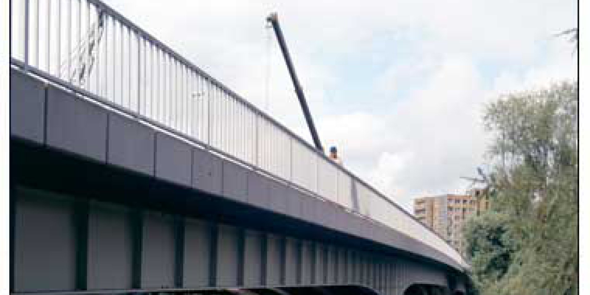Bridge over the navigation opening of Praski Port in Warsaw