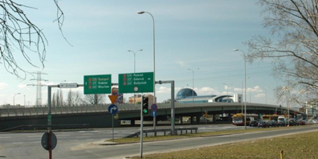 Overbridge in Warsaw