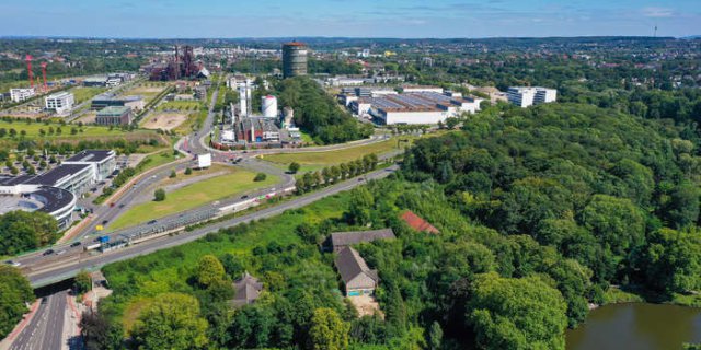 Budowa wiaduktu Hildastraße w Dortmundzie, Niemcy